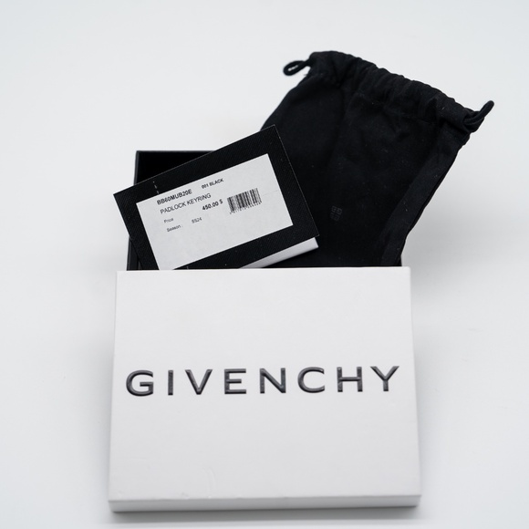 Givenchy Padlock KeyRing Black 4G Metal - Picture 5 of 6